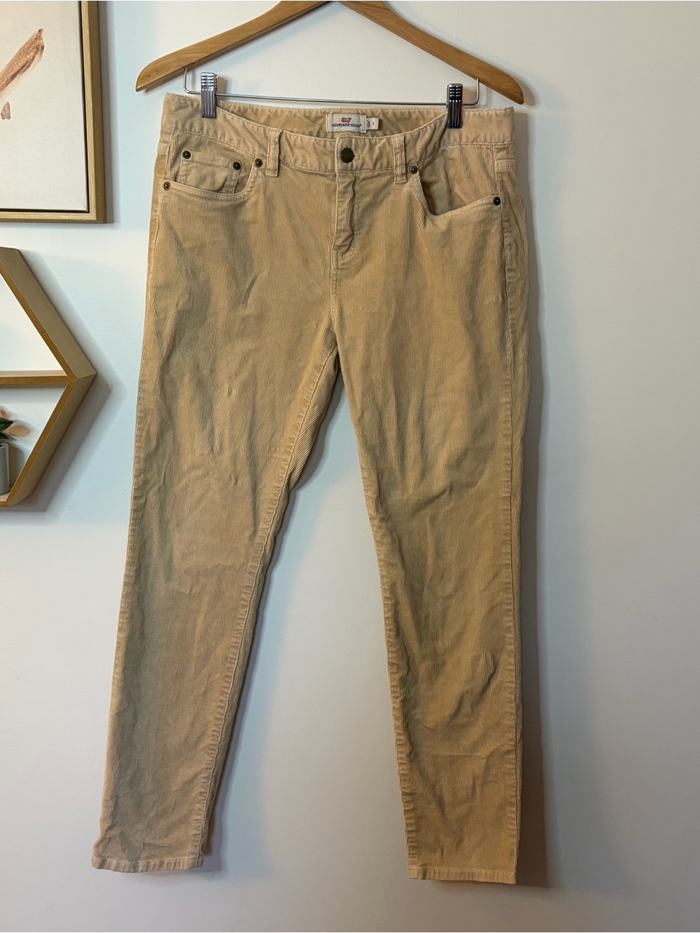 Vineyard Vines Beige Corduroy Pants size 8